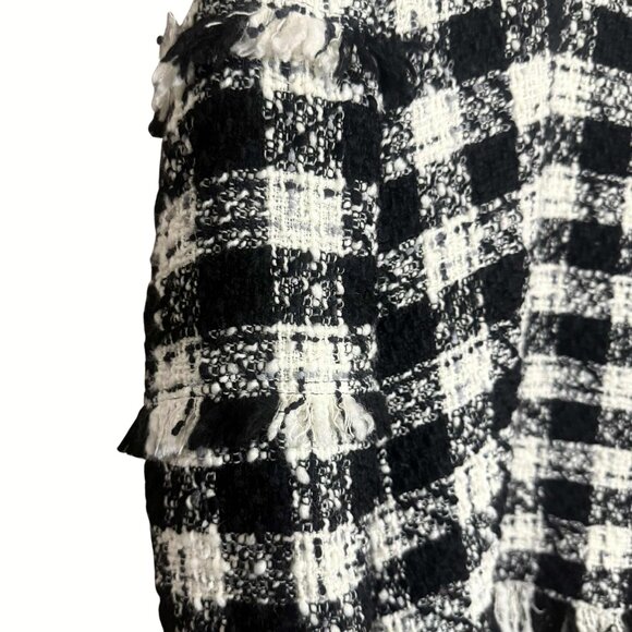 MSGM Milano Embellished Tweed Fringe Top Size 38 (M/L) Rare Runway-Style Boucle - Picture 15 of 15